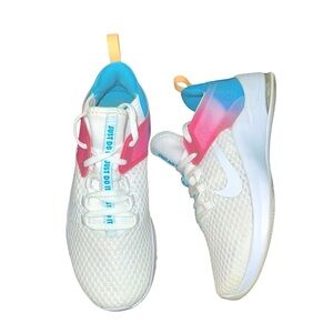 Nike Air Max Sneakers Bella white blue pink mesh white swoosh size 6.5